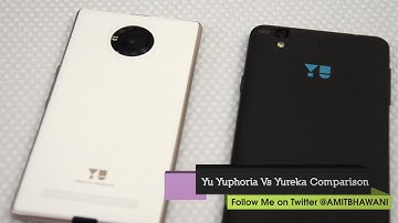 Yu Yuphoria vs Yu Yureka Smartphone Comparison - PhoneRadar