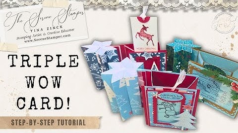 Triple WOW Card – Full Step-By-Step Tutorial | Star Fold + Bay Window + Magic Slider