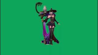 Mentahan Green Screen Pharsa Enchanting Witch