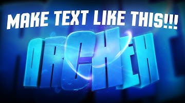 HOW TO MAKE EPIC TEXT IN CINEMA 4D AND PHOTOSHOP TUTORIAL!!!