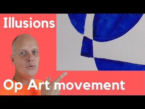 Op Art or Optical Art Movement - DIY optical illusion art