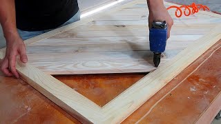 Very Creative Pallet Wood Recycling Plans // Make A Sturdy And Stable Dining Table With Pallet Wood