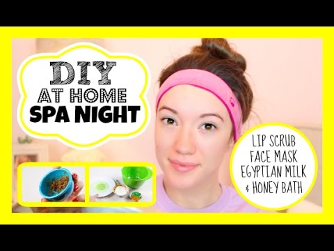 At Home Spa Night + Microdermabrasion! DIY Lip Scrub, Face Mask & Milk Bath Recipes! | Blair Fowler