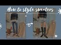 Sweater Guide | How to style sweaters | 承包你整个秋冬衣橱的毛衣 | 冬季温暖穿搭 | 颜色叠穿技巧 | Sweater Collection