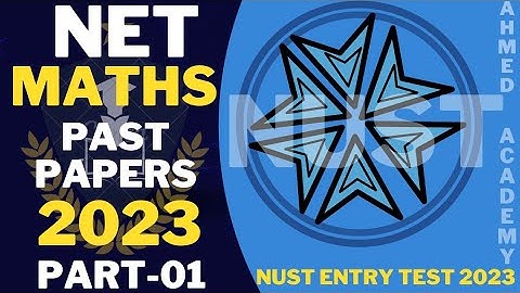 NUST Past Papers ||NUST ENTRY TEST 2023 ||NET-04|| PART-1 || MATHEMATICS || #nust #admission #2023
