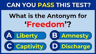 Antonyms Quiz: CAN YOU SCORE 25/25 ON THIS QUIZ? #challenge 29