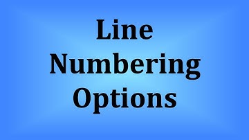 Understanding Various Line Numbering Settings in LibreOffice Writer