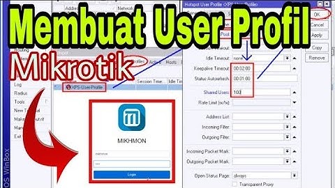 Membuat User Profil Mikrotik Melalui Mikhmon Lalu cetak vouchernya