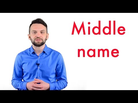 Video: How To Choose A Name To A Middle Name