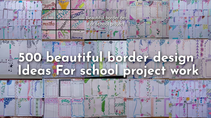 500 BEAUTIFUL BORDER DESIGNS/PROJECT WORK DESIGNS/A4 SHEET/FILE/FRONT PAGE DESIGN FOR SCHOOL PROJECT