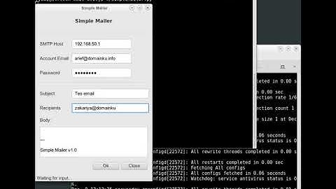 Simple Mailer (GUI Application using wxpython)