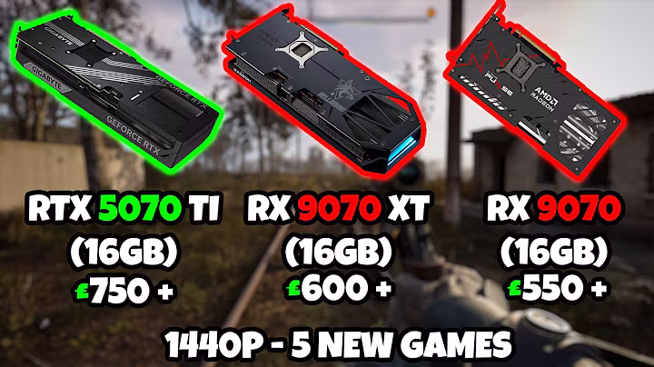 RTX 5070 TI | RX 9070 XT | RX 9070 | 1440P - 5 NEW GAMES | DLSS/FSR ON