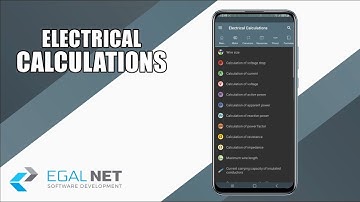 Electrical Calculations - Android App (Old video 2021)