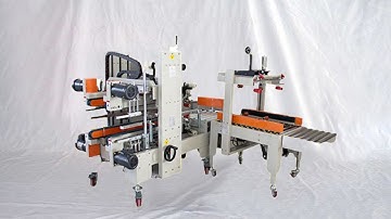 Fully automatic carton erecting opening H type sealing packaging solution with automated adjusting