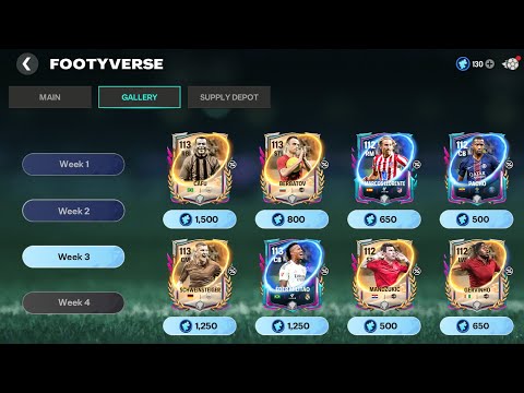 UPCOMING WEEK 3 FOOTYVERSE GALLERY CARDS LE*KED ๐๐จ ALL GALLERY PLAYERS SHARD COST REVEALEDโ
NEW CODE