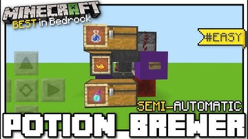 Minecraft Bedrock - AUTO POTION BREWER 🧪 [ Redstone Tutorial ] MCPE / Xbox / Switch / Windows 10