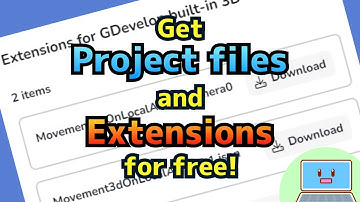 Download project files and extensions for GDevelop built-in 3D! [3D Movement on local axis]