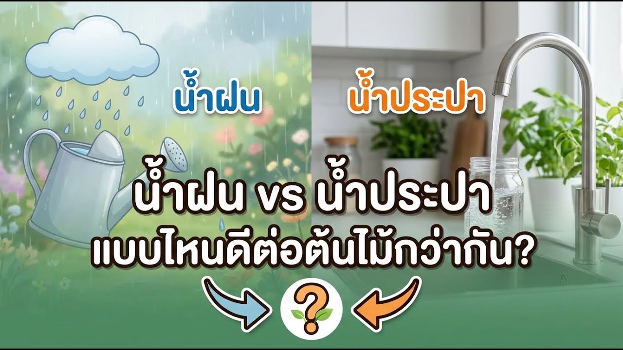 ฝน vs น้ำประปา: อะไรดีกว่าสำหรับต้นไม้?