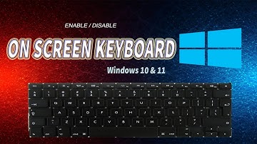 How To Enable On Screen Keyboard Windows 10 without keyboard | How To Turn On Touch Keyboard ON