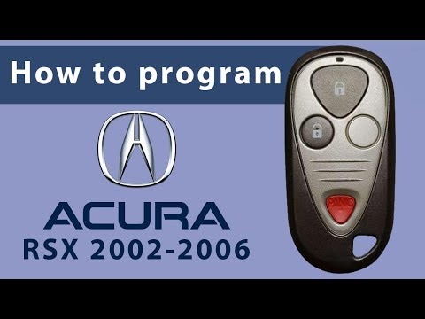 How to Program Keyless Entry Remote Key Fob for Acura RSX 2002-2006