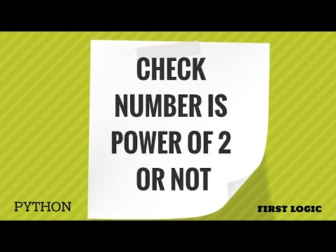 CHECK POWER OF 2 | NO VOICE VIDEO | PYTHON IMPLEMENTATION | BITWISE AND EXPLAINED