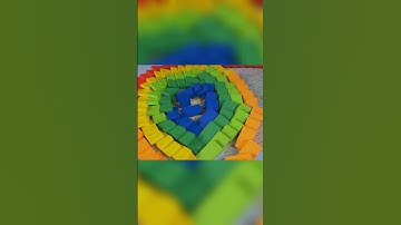 Dominoes & Shapes | Watch Abstract Art Come to Life! #asmr #satisfying #domino #abstractart