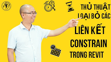 Học revit - Thủ thuật loại bỏ các liên kết constrain trong revit l Gizento #tuhocrevit #gizento