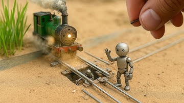 DIY train machine motor in train engine || Science project cnc train machine pat 2