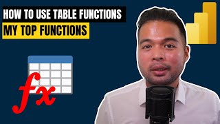 how to use table functions in dax // my top table functions // beginners guide to power bi in 2022