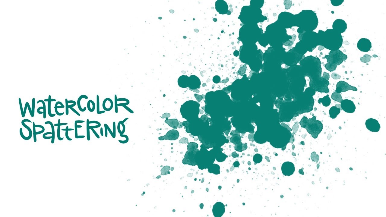 Watercolor Spattering - YouTube