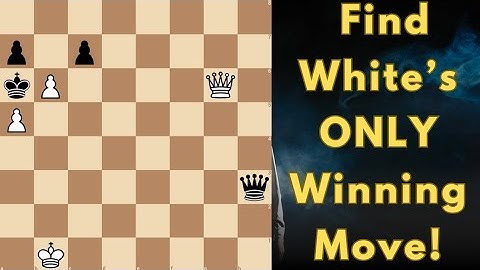 One Chance to Win: Can You Find the Only Winning Move?#chess #chesspuzzle #endgamestudy