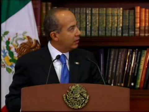 Ciudad de MÃ©xico, 31 de enero del 2011.- El Presidente de los Estados Unidos Mexicanos, Felipe CalderÃ³n Hinojosa, recibiÃ³ en la Residencia Oficial de Los Pinos, al Presidente de la RegiÃ³n de las AmÃ©ricas del InterContinental Hotels Group (IHG), Jim Abrahamson, para el anuncio de inversiÃ³n en Grupo Intercontinental por 500 MDD.