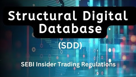 Structural Digital Database (SDD) under SEBI PIT Regulation #insider #trading #laws | CS Rohit Kumar