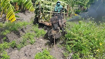 xe công nông câu đẩy chở chuối đây xe cực kỳ khỏe và cái kết phân 5