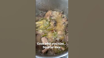Cook what you hunt; squirrel stew | Cooking Wild Game Meat