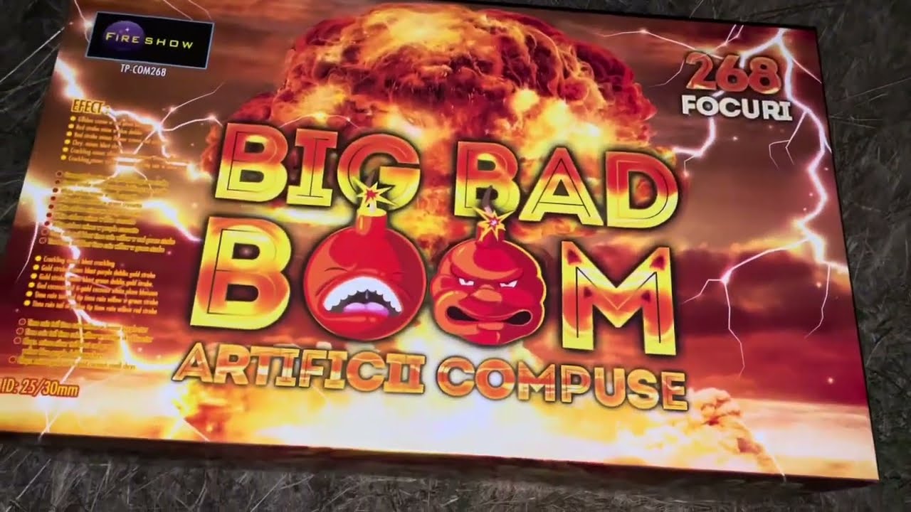 Baterie Big Bad Boom 268 SHOTS 25 30 mm Fireshow TP 268 #fireworks