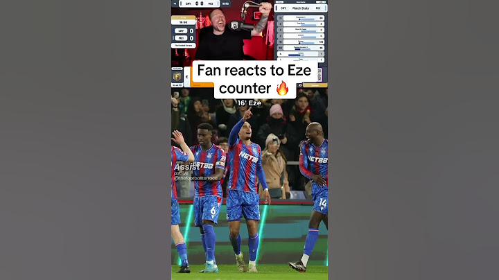 FAN REACTION TO EZE GIVING CPFC THE LEAD IN THE FA CUP!!!