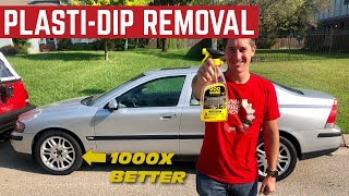 REMOVING PlastiDip The EASY Way On My CHEAP Volvo S60