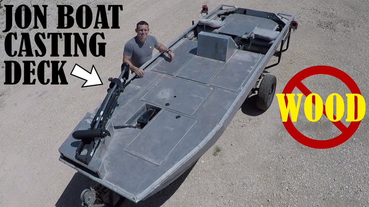 Jon Boat Casting Deck Build. All Aluminum Jon Boat to Bass Boat Conversion, Modification. - YouTube