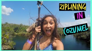 SPRING BREAK CRUISE VLOG DAY 5&amp;6: Ziplining in Cozumel!