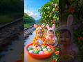 ❤️ Evolution of Baby: Hungry Train Attacks Baby for Food! 🍲😱 #cat #cute #shorts Cute Baby 48