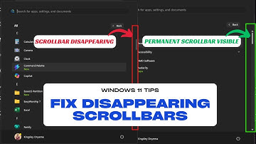 Windows 11 Tip: Stop Scroll Bars from Disappearing | Always Keep Scroll Bars Visible