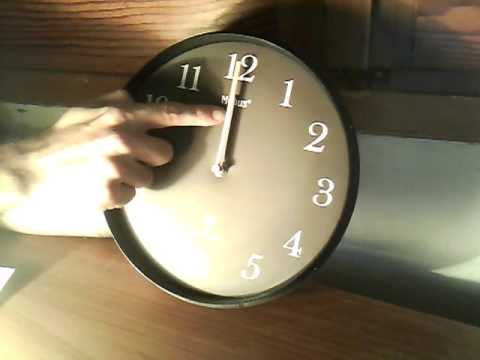 How to setup your analog radio controlled clock in a different time