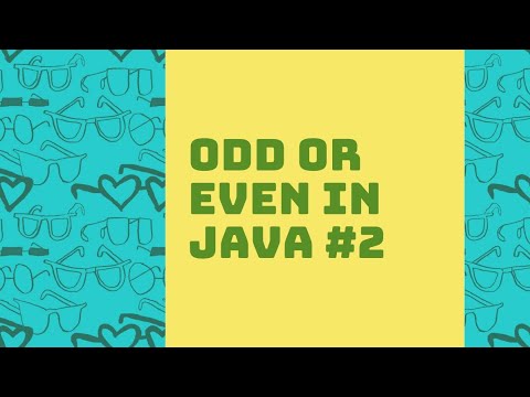 ODD OR EVEN IN JAVA #2 #java #python - YouTube