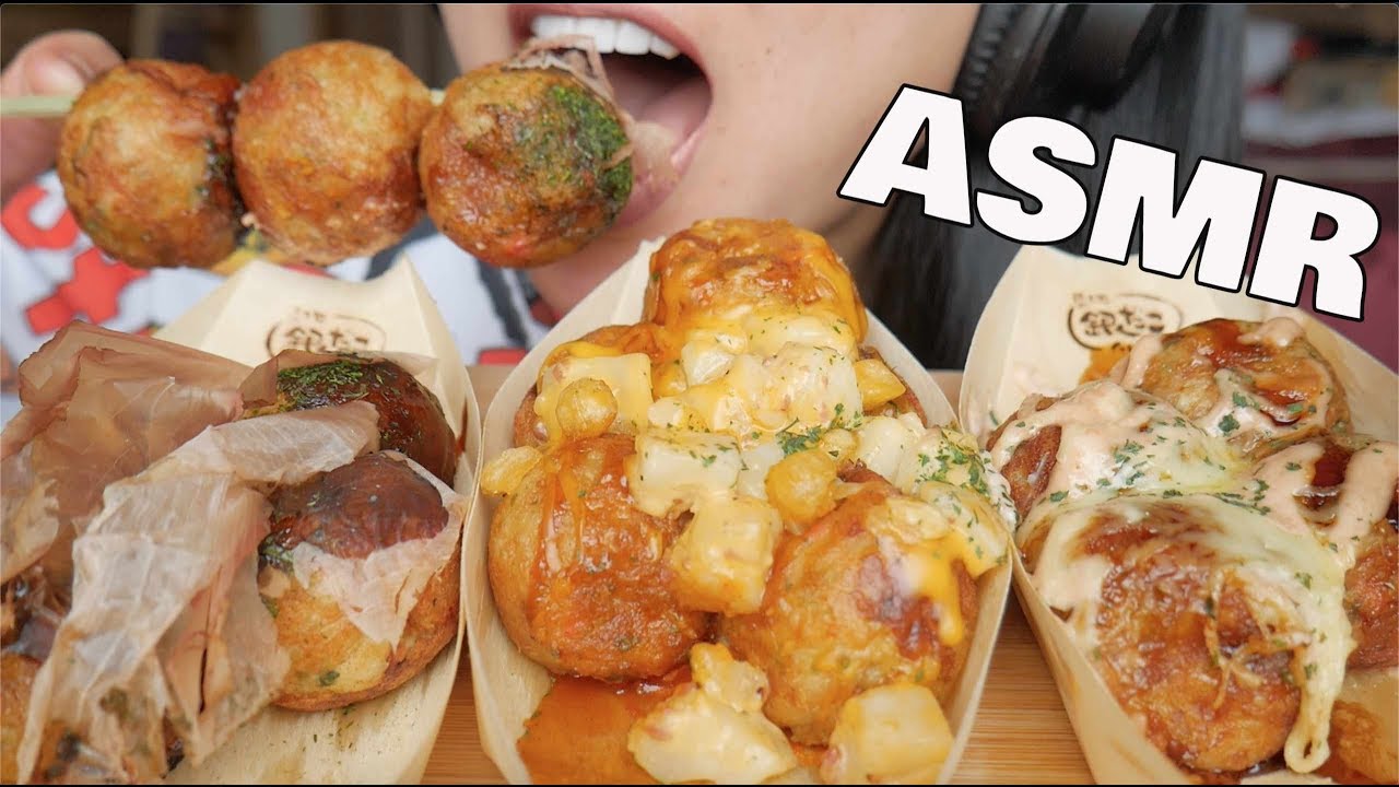 เกมทาโกยากิ  New 2022  ASMR TAKOYAKI (EATING SOUNDS) | SAS-ASMR