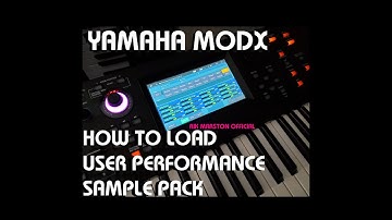 Yamaha MODX How to load User Performance Sample Pack