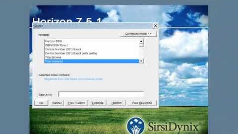Horizon Client Searching Keyword Searching