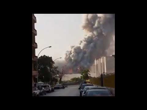 Beirut explosion from different angles - So insane