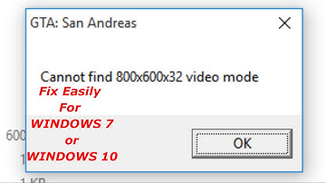 How To Fix 800*600*32 Video Mode Problem in GTA San Andreas PC