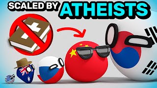 COUNTRIES SCALED BY ATHEISTS | Countryballs Animation